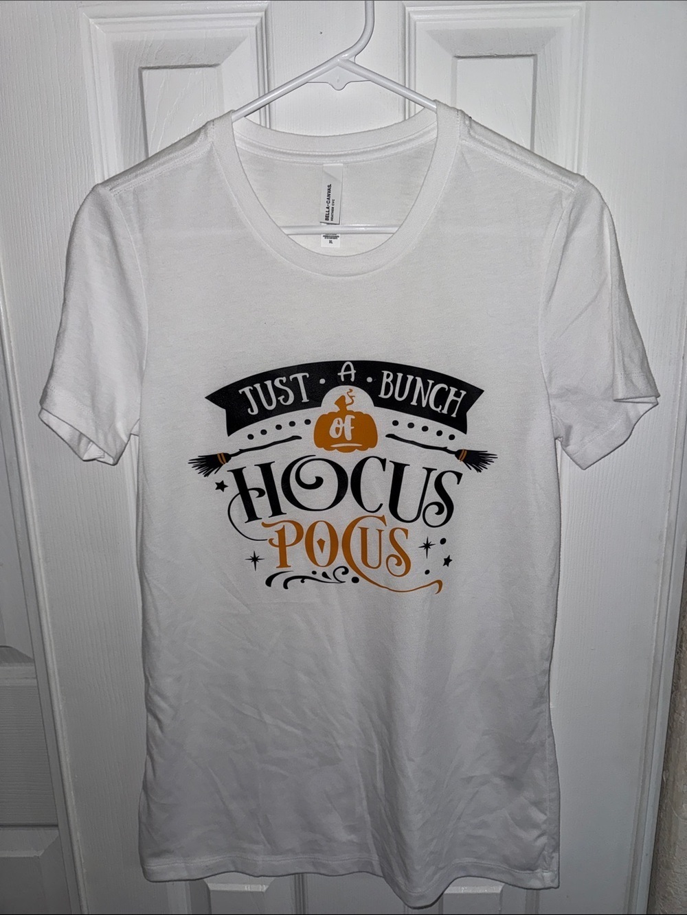 Bella+Canvas White Heather hocus Pocus Graphic Tee